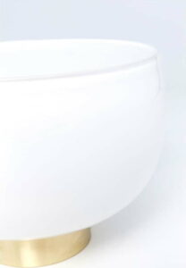Skleněná bílá váza Kare Design Pure