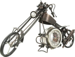 Stolní hodiny ve tvaru motorky Mauro Ferretti