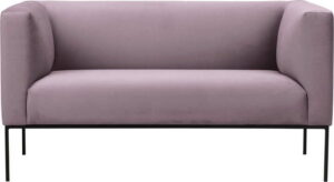 Světle růžová sametová pohovka Windsor & Co Sofas Neptune