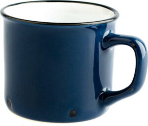 Tmavě modrý keramický hrnek Dakls Story Time Over Tea
