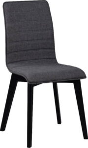 Tmavě šedá jídelní židle s černými nohami Rowico Grace Rowico