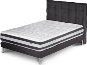 Tmavě šedá postel s matrací Stella Cadente Mars Saches