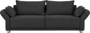 Tmavě šedá trojmístná rozkládací pohovka s úložným prostorem Windsor & Co Sofas Casiopeia Windsor & Co Sofas