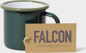 Tmavě zelený smaltovaný šálek na espresso Falcon Enamelware