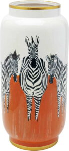 Váza Kare Design Orange Zebras