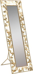 Volně stojící zrcadlo ve zlaté barvě Mauro Ferretti Butterfly Glam