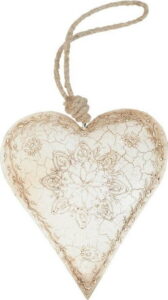 Závěsná dekorace ve tvaru srdce Antic Line Heart Angel Antic Line
