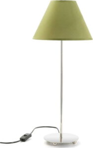 Zelená stolní lampa Versa Metalina