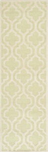 Zeleno-bílý vlněný koberec Safavieh Lola