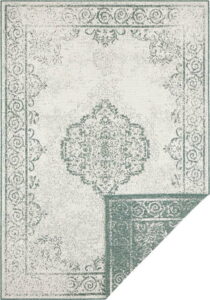 Zeleno-krémový venkovní koberec Bougari Cebu