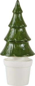 Zelený keramický dekorativní vánoční stromek KJ Collection