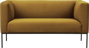 Žlutá sametová pohovka Windsor & Co Sofas Neptune