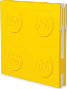 Žlutý čtvercový zápisník s gelovým perem LEGO®