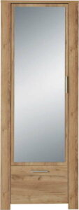Zrcadlová šatní skříň v dekoru dubového dřeva Germania Castera Germania