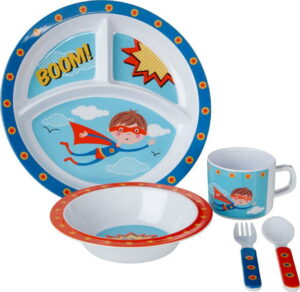 5dílný jídelní dětský set Premier Housewares Super Rupert Premier Housewares