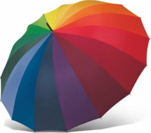 Barevný holový deštník Ambiance Rainbow