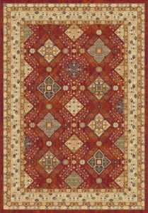 Béžovo-červený koberec Universal Nova Ornaments