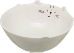 Bílá porcelánová miska Unimasa Kitty