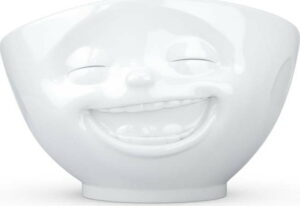 Bílá porcelánová smějící se miska 58products 58products