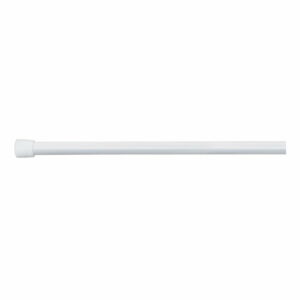 Bílá tyč na sprchový závěs s nastavitelnou délkou InterDesign
