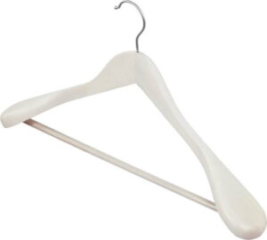 Bílé dřevěné ramínko Domopak Clothing Domopak