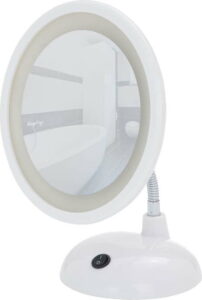 Bílé kosmetické zrcadlo s LED světlem Wenko Style WENKO