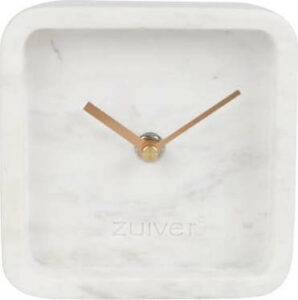 Bílé nástěnné mramorové hodiny Zuiver Luxury Time Zuiver