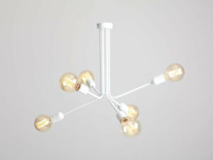 Bílé závěsné světlo pro 6 žárovek Custom Form Vanwerk Duo Custom Form