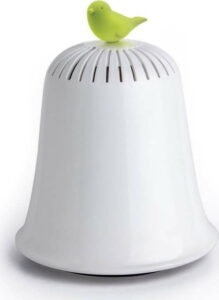Bílo-zelená kasička Qualy&CO Saved The Bell Qualy