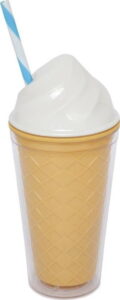 Bílý dvoustěnný kelímek Sunnylife Ice Cream