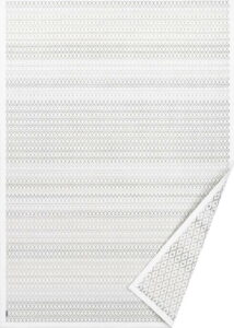 Bílý vzorovaný oboustranný koberec Narma Tsirgu