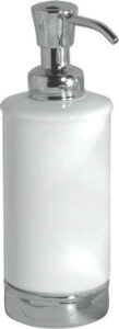 Bílý zásobník na mýdlo s pumpičkou iDesign York iDesign