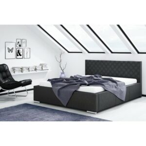 Čalouněná postel NEVADA černá rozměr 180x200 TT-FURNITURE