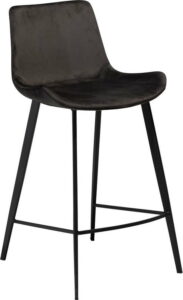 Černá barová židle DAN–FORM Denmark Hype Velvet ​​​​​DAN-FORM Denmark