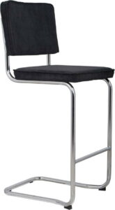 Černá barová židle Zuiver Ridge Kink Rib Zuiver