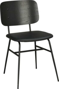Černá jídelní židle s černým podsedákem Rowico Brent Rowico