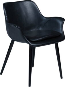 Černá jídelní židle z eko kůže s područkami DAN–FORM Denmark Combino ​​​​​DAN-FORM Denmark