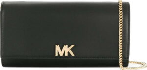 Černé kožené psaníčko Michael Kors Mott Michael Kors
