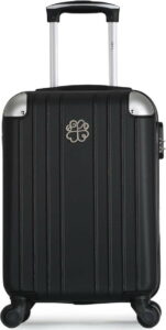 Černé skořepinové zavazadlo na 4 kolečkách LPB Amelie