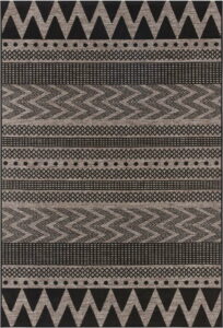 Černo-béžový venkovní koberec Bougari Sidon