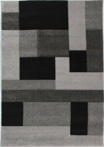Černo-šedý koberec Flair Rugs Cosmos