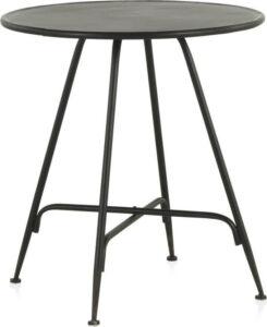 Černý kovový barový stolek Geese Industrial Style