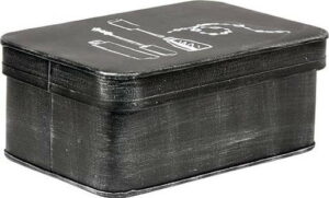 Černý kovový box na kosmetiku LABEL51 LABEL51