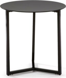 Černý odkládací stolek La Forma Marae