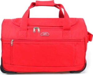 Červená cestovní taška na kolečkách LPB Morgane