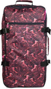 Červená cestovní taška na kolečkách Lulucastagnette Jungle