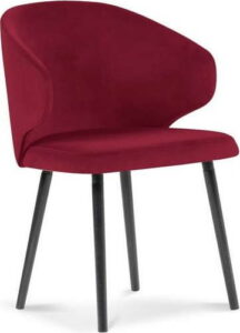 Červená jídelní židle se sametovým potahem Windsor & Co Sofas Nemesis Windsor & Co Sofas
