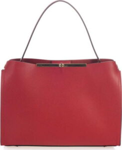 Červená kožená kabelka Lisa Minardi Ganna Lisa Minardi