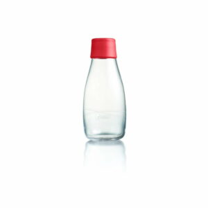 Červená skleněná lahev ReTap s doživotní zárukou