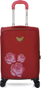 Červené kabinové zavazadlo na 4 kolečkách LPB Joanna